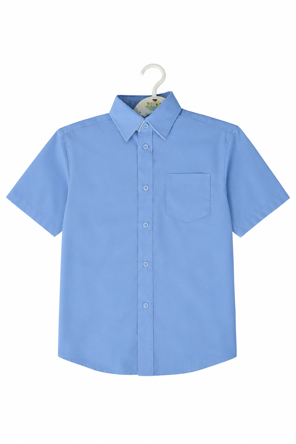 *Premium Quality* Boy's Blue Short Sleeve School Shirt
