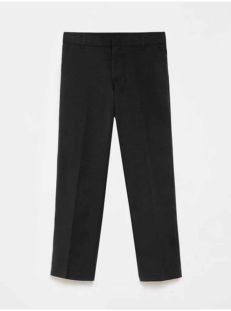 *Premium Quality* Boy's Black School Uniform Trousers with Teflon Ecolite Finish and Permanant Crease with Hems for Growth