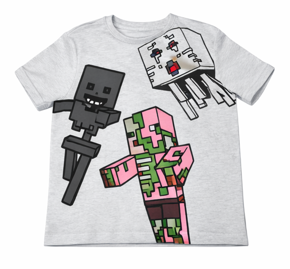 *Authentic* Kids Minecraft Merchandise T-Shirt - Ages 4-14