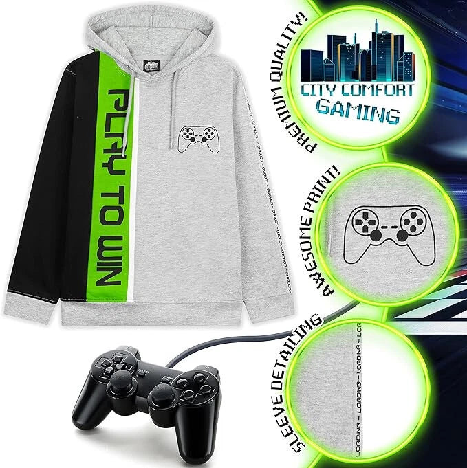Hoodie - Play to Win Boy's - Premium Quality